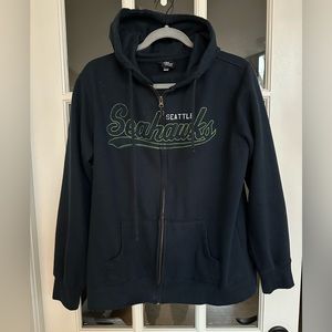 Seattle Seahawks team apparel full zip sweatshirt
